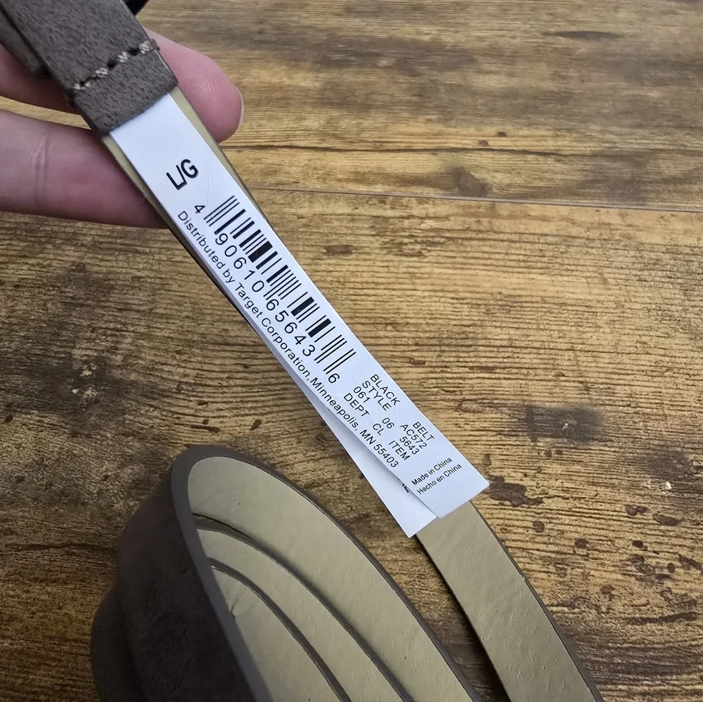 women's light brown fashion belt size large unbranded